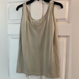 Dana Buchman Gold Sleeveless Shell Top